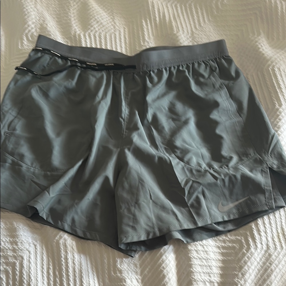 Men’s Nike 2-in-1 Running Shorts - Slate Gray Large (5 inch inseam) NWT